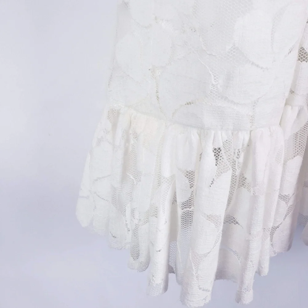 David's Bridal Flower Girl / Communion Lace Dress - Picture 7 of 8